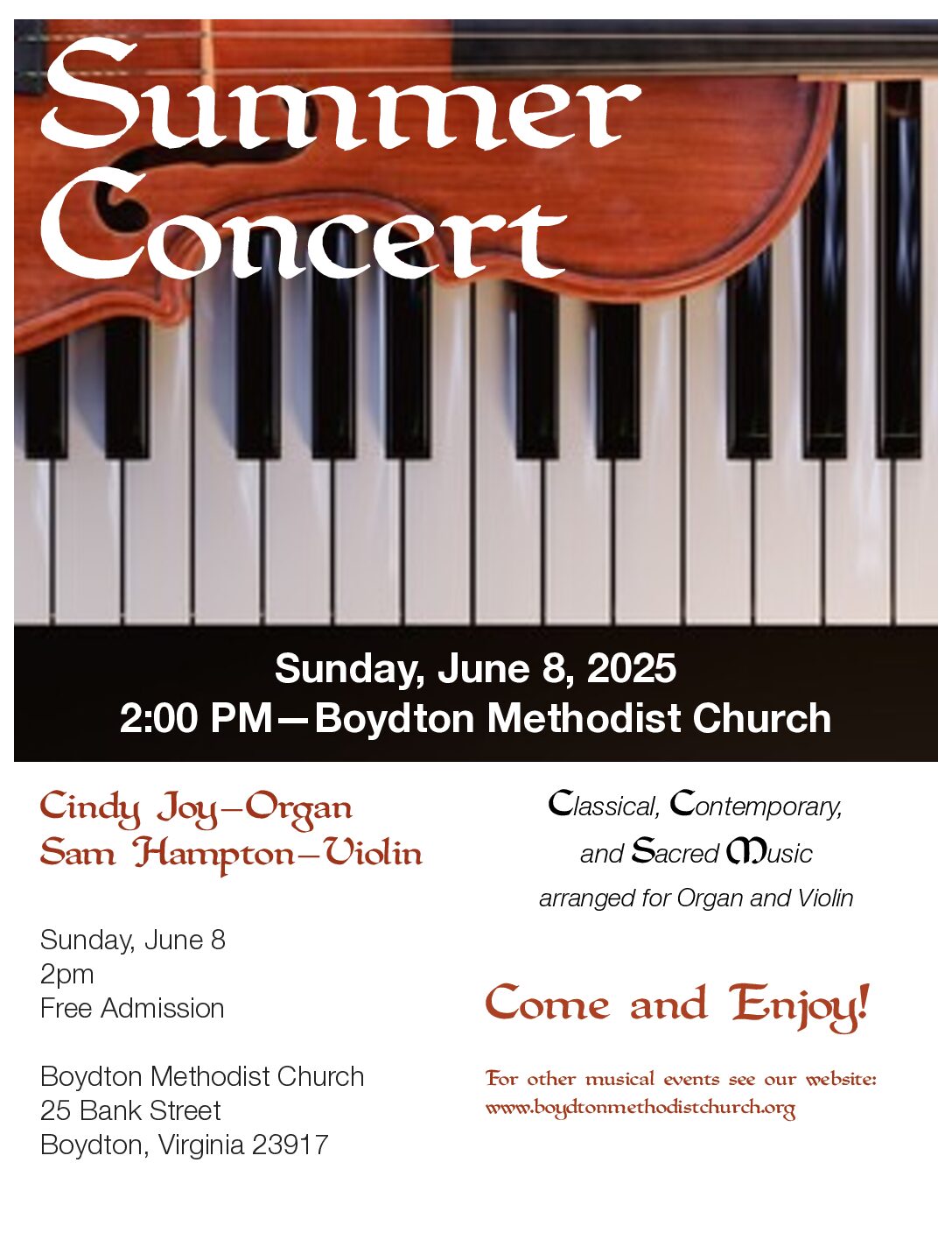Boydton Concert Flyer